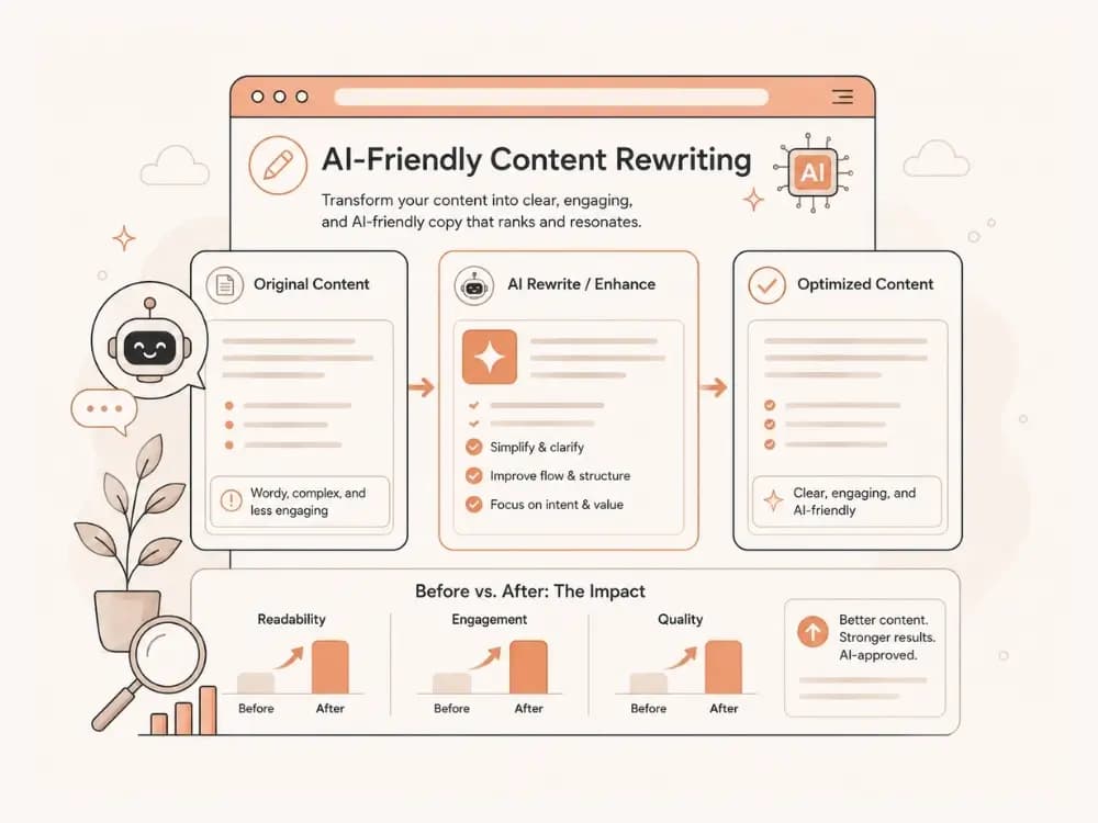AI-Friendly Content Rewriting